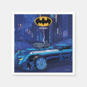 Serviette En Papier Patrouille nocturne de Batman dans la ville de Got