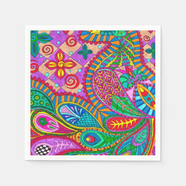 Serviette En Papier Patters de Bohemian (Devant)