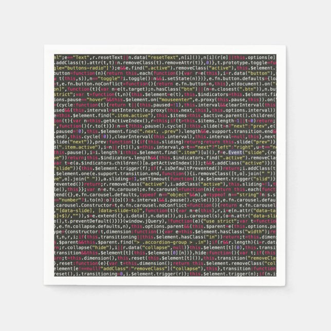 Serviette En Papier Patters de Developer (Devant)