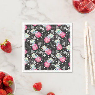 Serviette En Papier Patters de Textured Triangle Pineapple