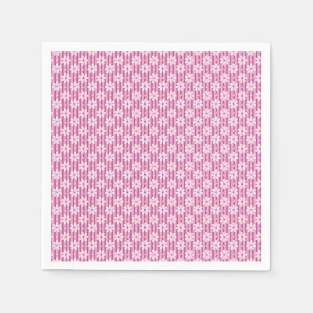 Serviette En Papier Patty rose Floral Pattern (Devant)