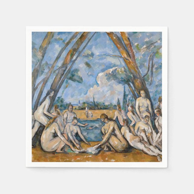 Serviette En Papier Paul Cezanne - Les Grandes Baignoires (Devant)
