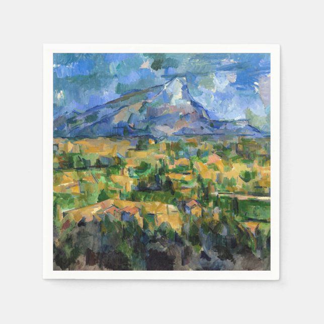 Serviette En Papier Paul Cezanne - Mont Sainte-Victoire (Devant)