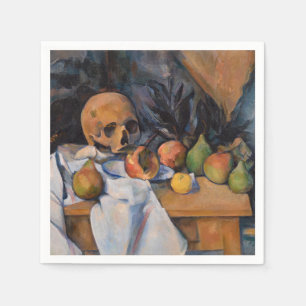 Serviette En Papier Paul Cezanne - Nature morte au crâne