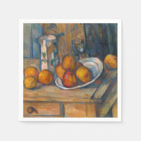 Paul Cezanne - Vie morte avec Jug de Lait et Fruit