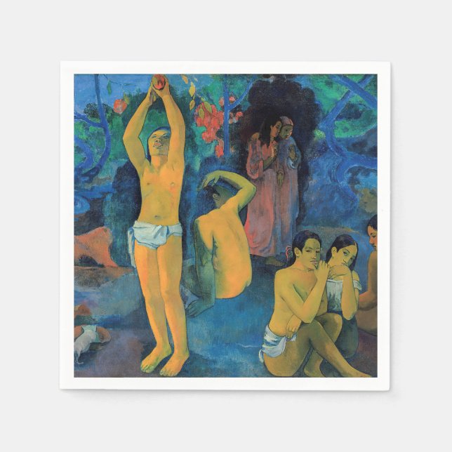 Serviette En Papier Paul Gauguin - D'où venons-nous ? (Devant)