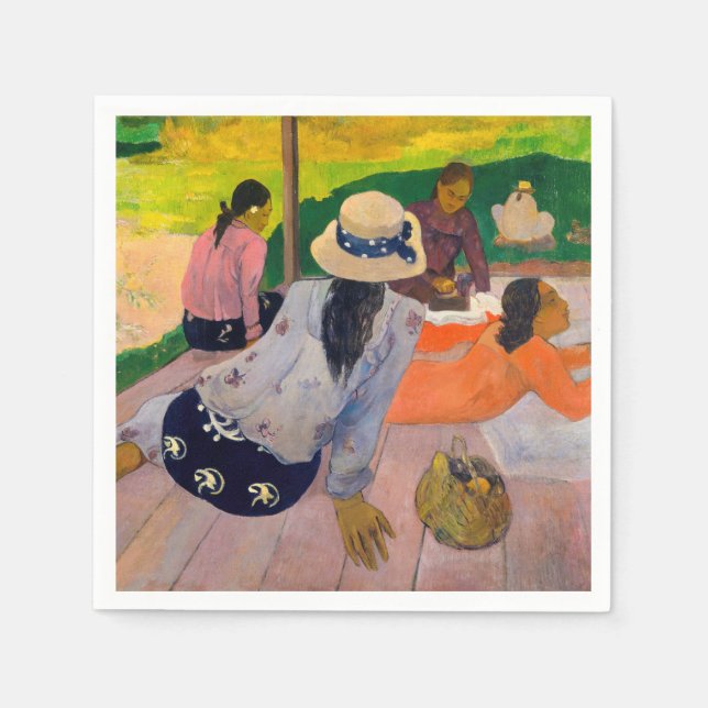 Serviette En Papier Paul Gauguin - La Sieste (Devant)