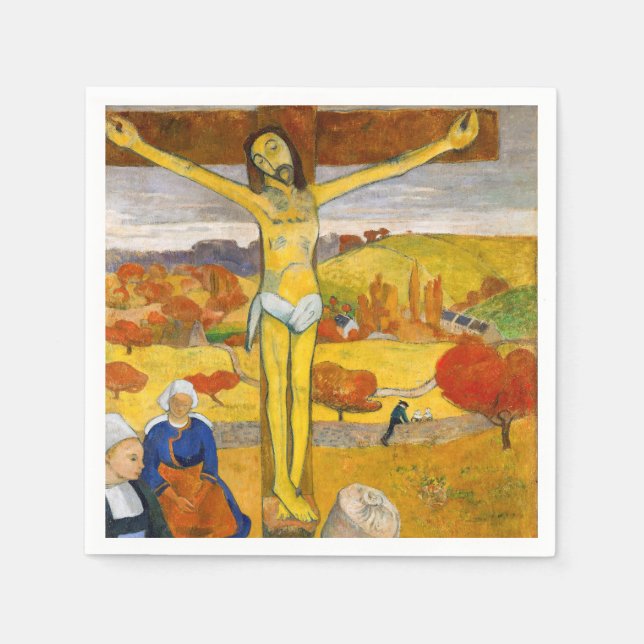 Serviette En Papier Paul Gauguin - Le Christ Jaune (Devant)
