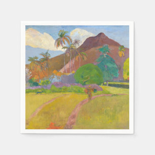 Serviette En Papier Paul Gauguin - Paysage tahitien