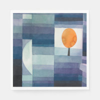 Paul Klee Abstrait Tree Blue Peinture