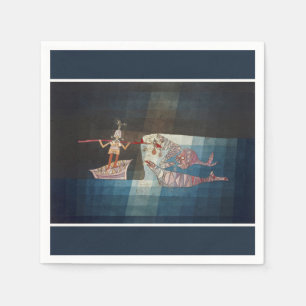 Serviette En Papier Paul Klee Le Marin Affiche Naútíque Abstraite