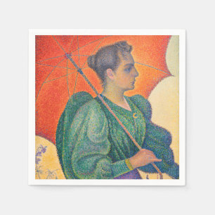 Serviette En Papier Paul Signac - Femme avec un parasol