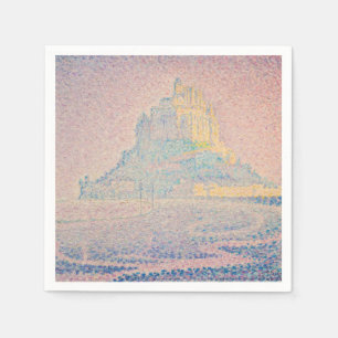 Serviette En Papier Paul Signac - Mont Saint Michel, Brume et Soleil