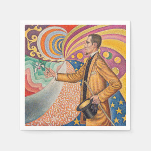 Serviette En Papier Paul Signac - Portrait de M Felix Feneon, Opus 217