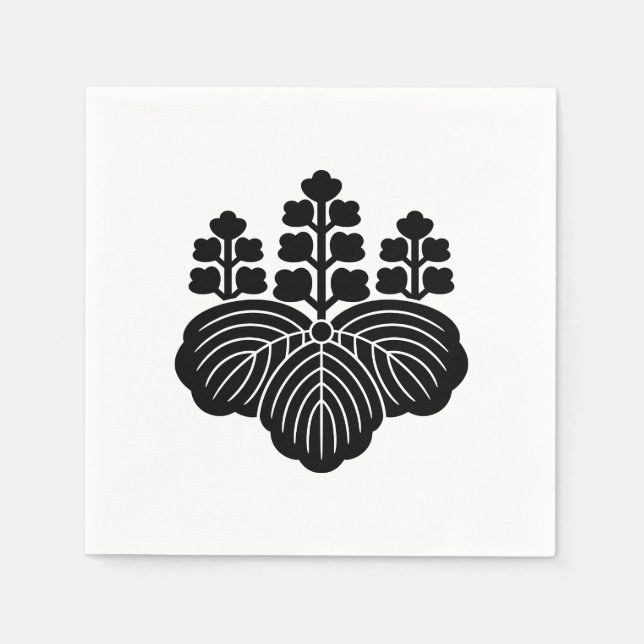 Serviette En Papier Paulownia avec 5-7 fleurs (Devant)