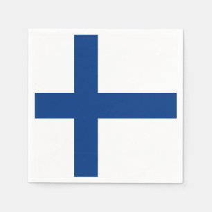 Serviette En Papier Pavillon de Finlande Papier Napkin