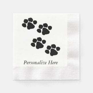 Serviette En Papier Paw Prints pour les animaux