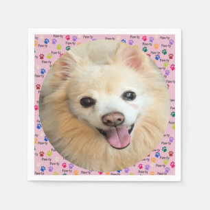Serviette En Papier Paw-ty ! Chien personnalisé