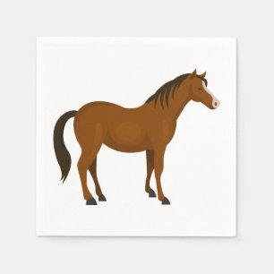 Serviette En Papier Pays de l'amour des chevaux Country Western Poney