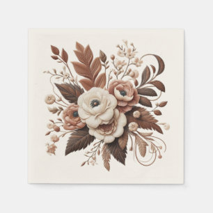 Serviette En Papier Pays élégant moderne Ouest- Floral