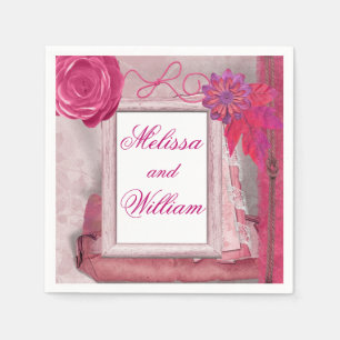 Serviette En Papier Pays Rustique belle violet