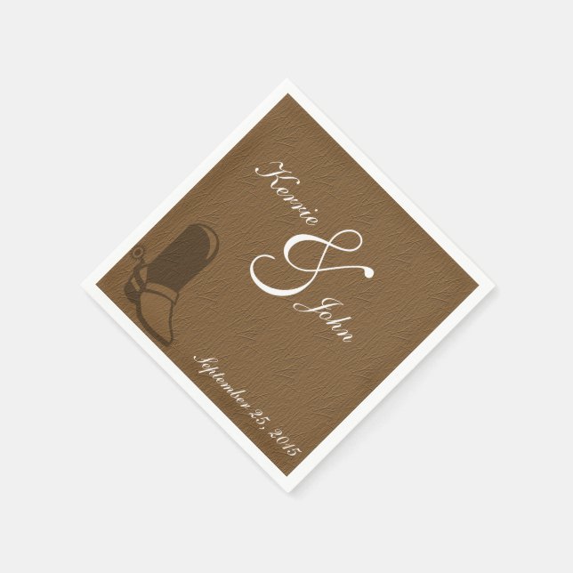 Serviette En Papier Pays Thème Mariage Papier Napkins (Coin)