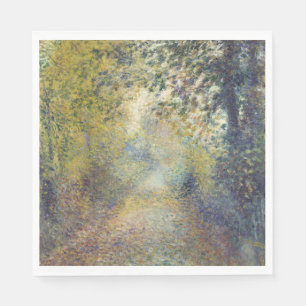 Serviette En Papier Paysage dans les bois (par Pierre-Auguste Renoir)