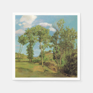 Serviette En Papier Paysage Paysage Frédéric Bazille Impressionniste