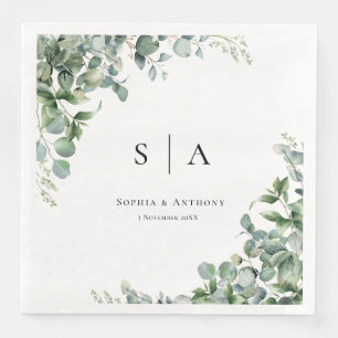 Serviette En Papier Paysage personnalisé Australie Mariage serviettes