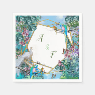 Serviette En Papier Paysage tropical