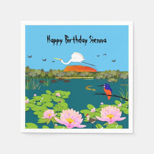 Serviette En Papier Paysage tropical du nord de l'Australie (Devant)