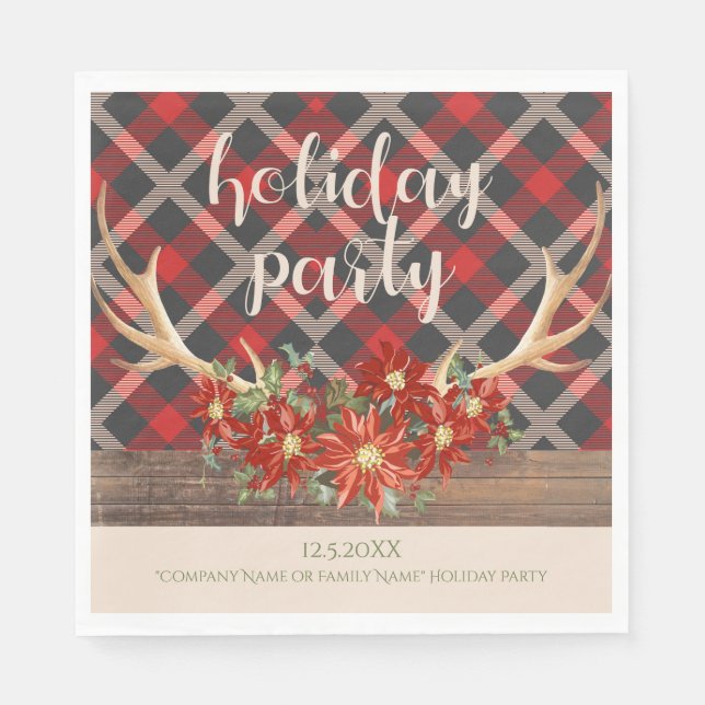 Serviette En Papier Peace Hope et Love Holiday Unicorn (Devant)