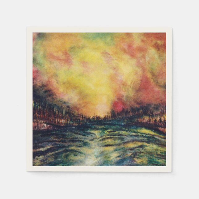 Serviette En Papier Peaceful Path (Devant)