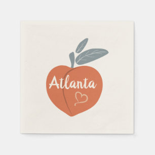 Serviette En Papier Peach Atlanta Love