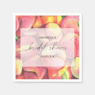 Serviette En Papier Peaches - Baby shower de mariage