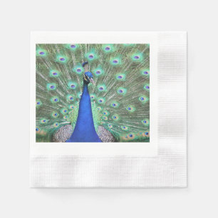 Serviette En Papier Peacock, photo de son def sur Napkin