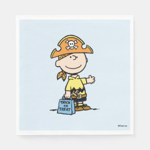 Serviette En Papier Peanuts Charlie Brown Pirate Halloween