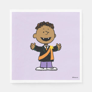 Serviette En Papier Peanuts Franklin Halloween Vampire