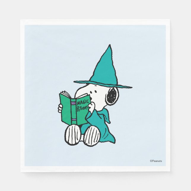 Serviette En Papier Peanuts Snoopy Potions Magiques Halloween (Devant)