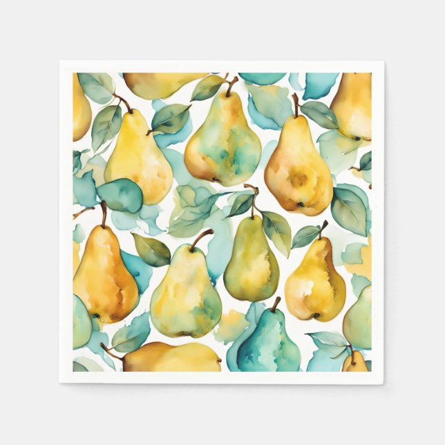 Serviette En Papier Pears Waterton Art (Devant)