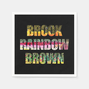 Serviette En Papier Peau de truite du ruisseau, arc-en-ciel, Brown