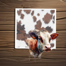 peau de vache blanc