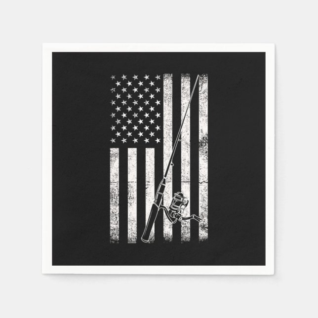 Serviette En Papier Pêche aux poissons (Devant)