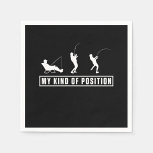 Serviette En Papier Pêche Camping Extérieur Pêcheur Pêcheur Cadeau