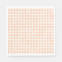 Pêche de campagne couleur En vichy serviettes