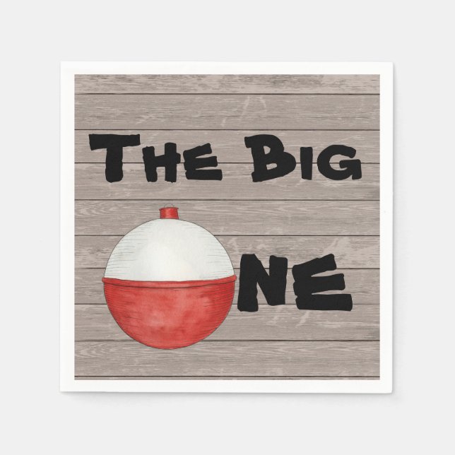 Serviette En Papier Pêche premier anniversaire (Devant)