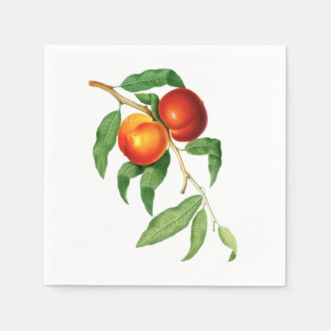 Serviette En Papier Pêche vintage (Devant)