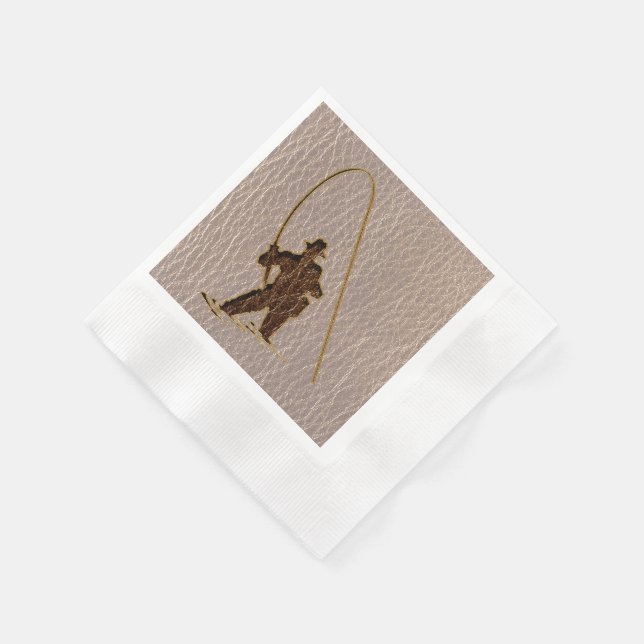 Serviette En Papier Pêcheur en cuir doux (Coin)