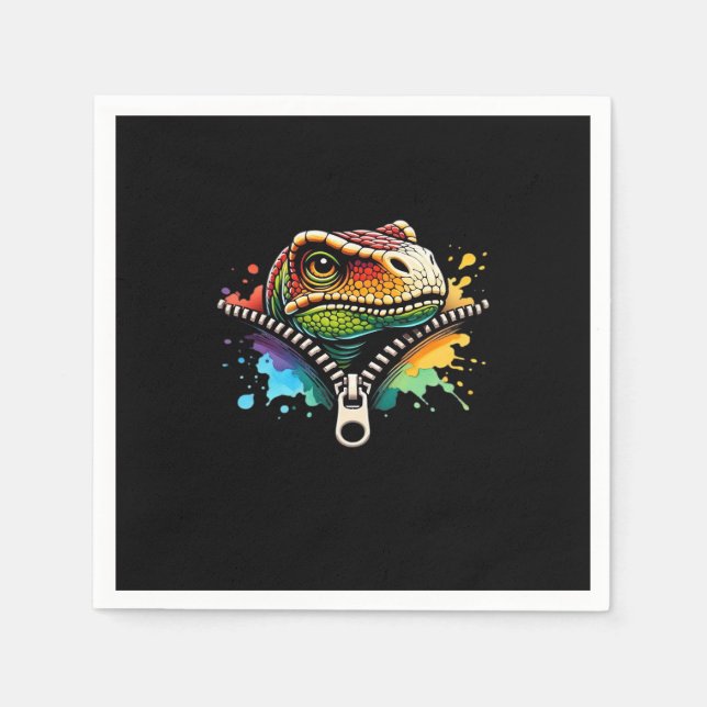 Serviette En Papier Peekabo Conception Pour Halloween (Devant)