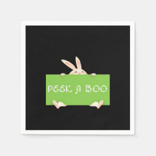 Serviette En Papier Peekaboo Bunny